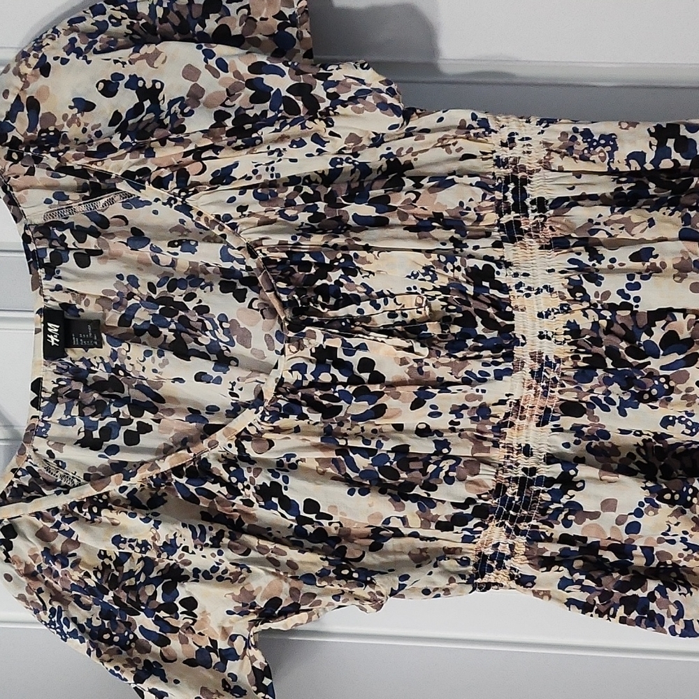H&M Cotton Fit and Flare Blouse
